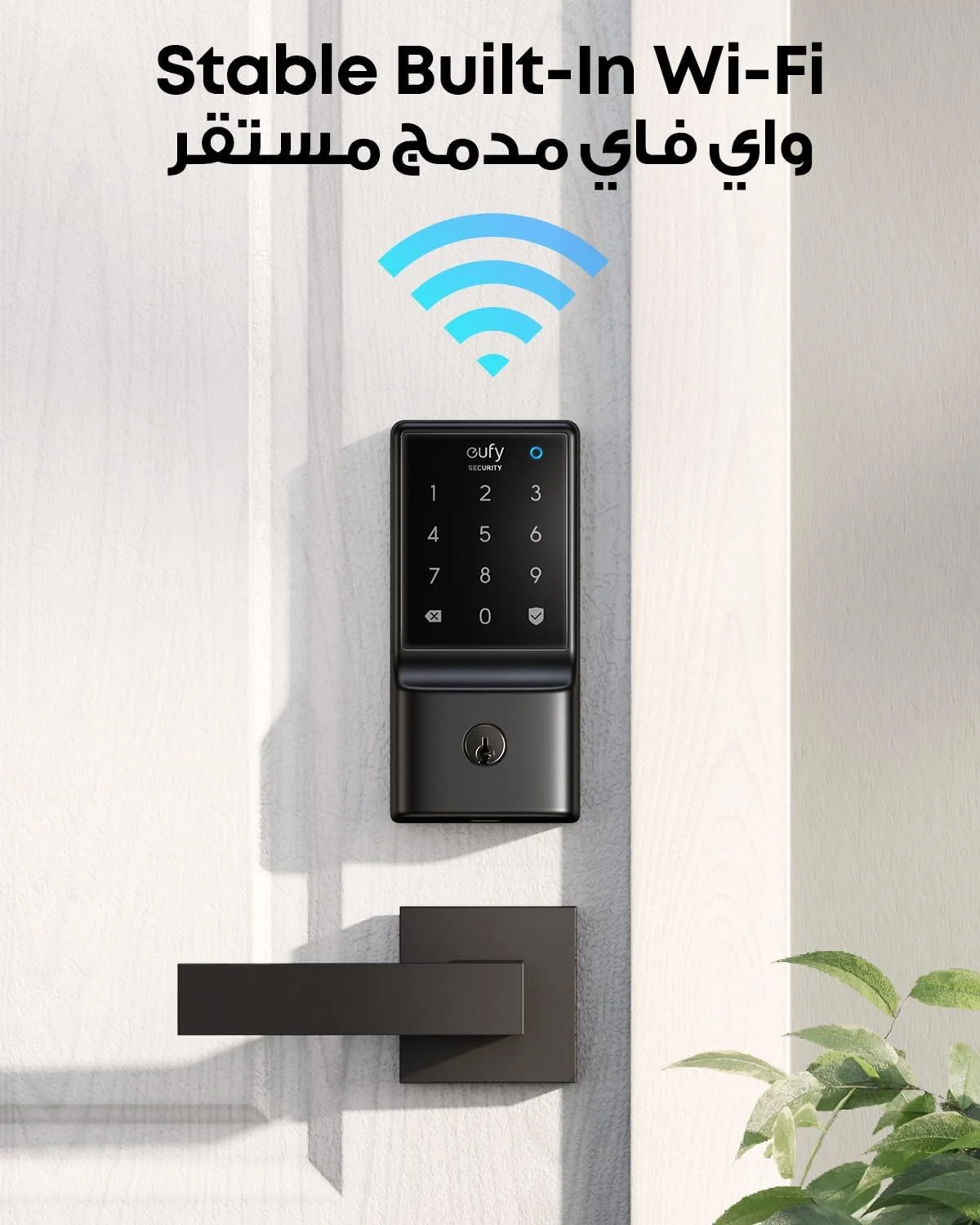 قفل هوشمند Eufy Security C210، قفل درب بدون کلید 5 در 1، قفل هوشمند درب، بدون نیاز به پل، نصب آسان، صفحه کلید لمسی، کنترل از راه دور با برنامه، دارای گواهینامه BHMA قفل هوشمند Eufy Security C210، قفل درب بدون کلید 5 در 1، قفل هوشمند درب، بدون نیاز به پل، نصب آسان، صفحه کلید لمسی، کنترل از راه دور با برنامه، دارای گواهینامه BHMA