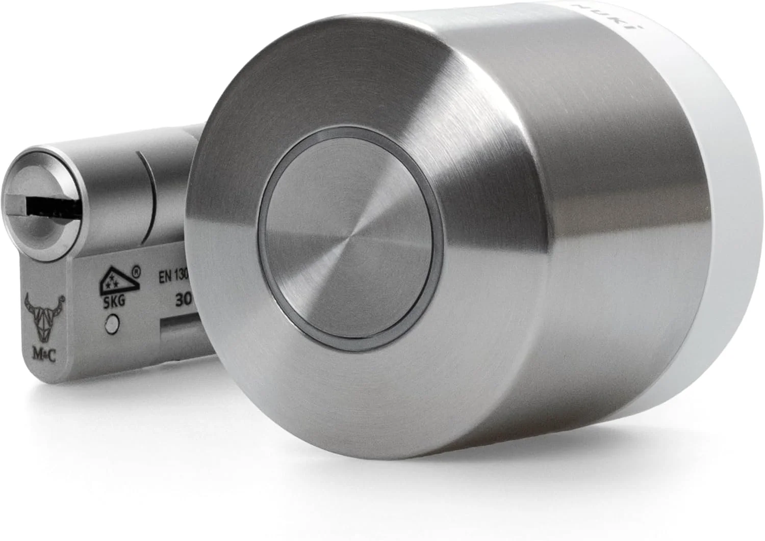 قفل هوشمند Nuki Ultra با سیلندر جهانی یکپارچه - بلوتوث، وای فای و Matter برای خانه هوشمند، باز کردن قفل درب از راه دور با 3 حالت مختلف قفل قفل هوشمند Nuki Ultra با سیلندر جهانی یکپارچه - بلوتوث، وای فای و Matter برای خانه هوشمند، باز کردن قفل درب از راه دور با 3 حالت مختلف قفل