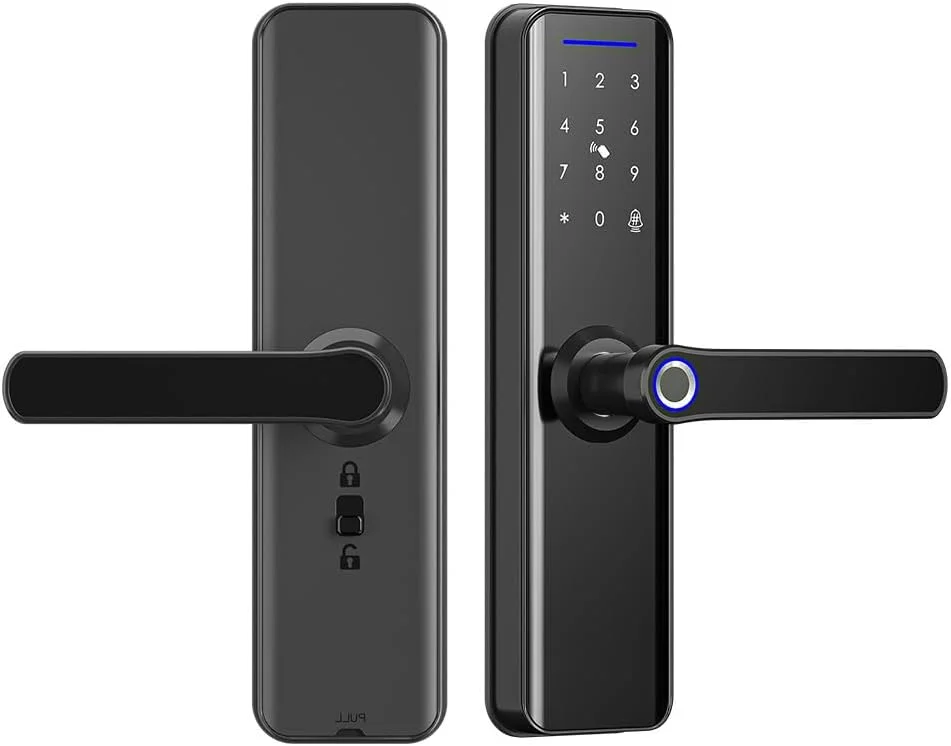 قفل هوشمند درب با WiFi داخلی، قفل دیجیتال اثر انگشتی بدون کلید بی سیم با کنترل از راه دور برنامه برای استفاده در آپارتمان، هتل، خانه (M-26cm) قفل هوشمند درب با WiFi داخلی، قفل دیجیتال اثر انگشتی بدون کلید بی سیم با کنترل از راه دور برنامه برای استفاده در آپارتمان، هتل، خانه (M-26cm)