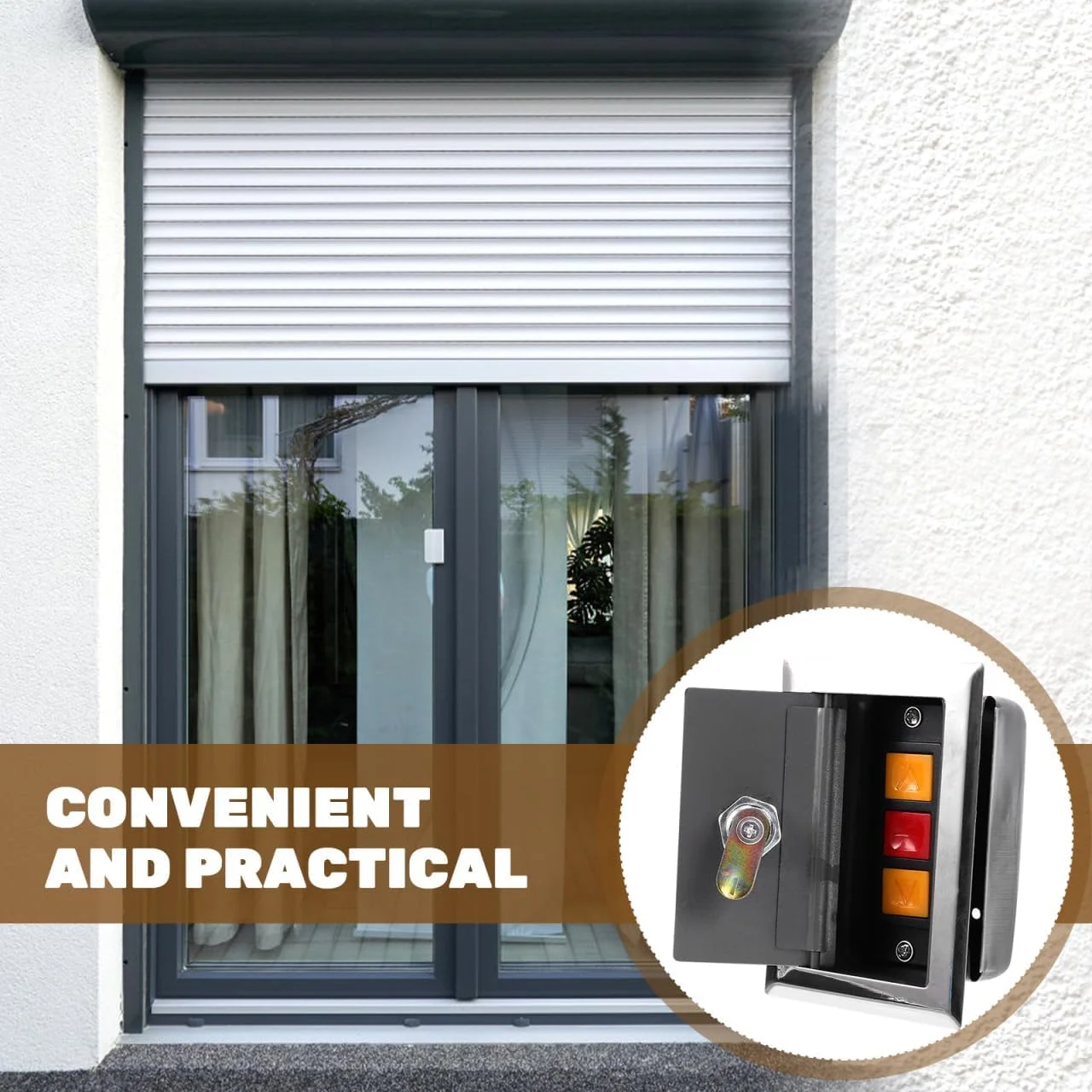 جعبه کلید کنترل از راه دور Hemobllo برای درب های کرکره برقی، درب گاراژ، جعبه ایستگاه کنترل دستی دکمه فشاری، طراحی پلاستیکی جمع و جور