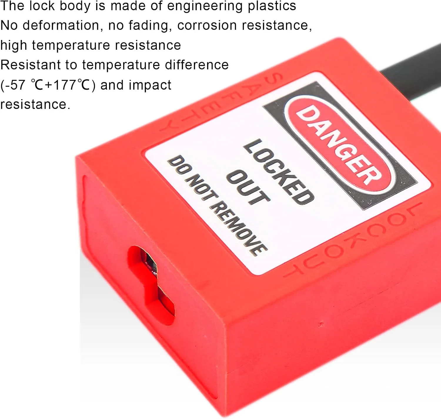 قفل های عایق قابل حمل جمع و جور ۳۸ میلی متری قرمز، قفل های ایمنی برای کیت های قفل برقی (قرمز) قفل های عایق قابل حمل جمع و جور ۳۸ میلی متری قرمز، قفل های ایمنی برای کیت های قفل برقی (قرمز)