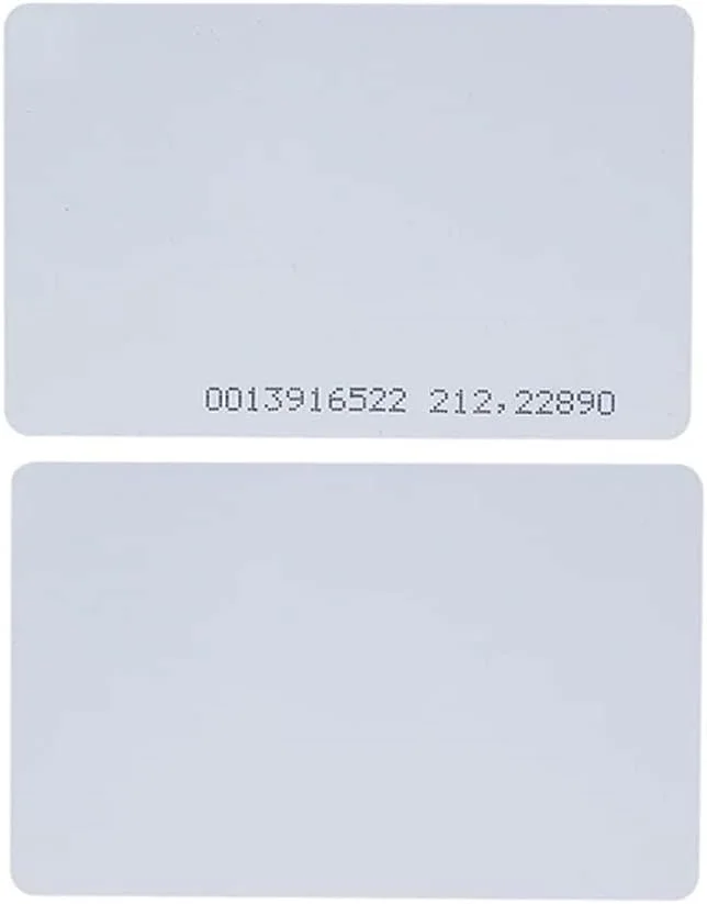200 عدد کارت کنترل دسترسی RFID 125 کیلوهرتز EM4100 ID برای سیستم قفل برقی درب