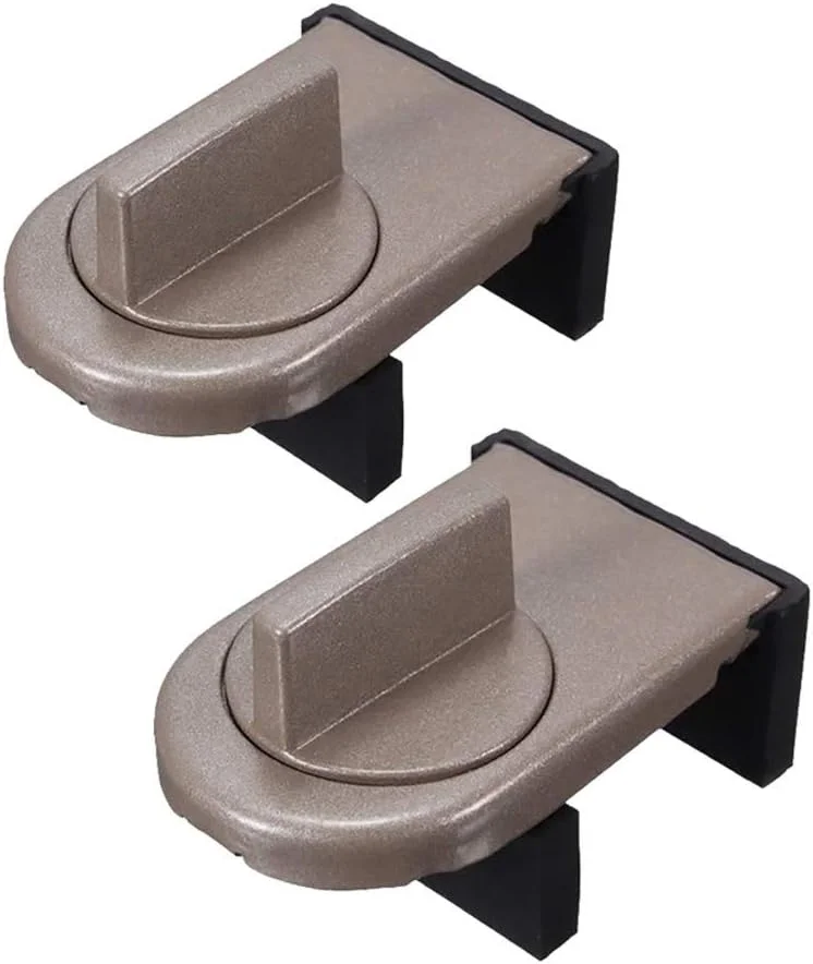 قفل ایمنی قابل تنظیم درب و پنجره Lizipai، قفل کشویی درب و پنجره، قفل کابینت، بندهای ایمنی، قفل ضد سرقت برای کودکان (قهوه ای) 2 عددی