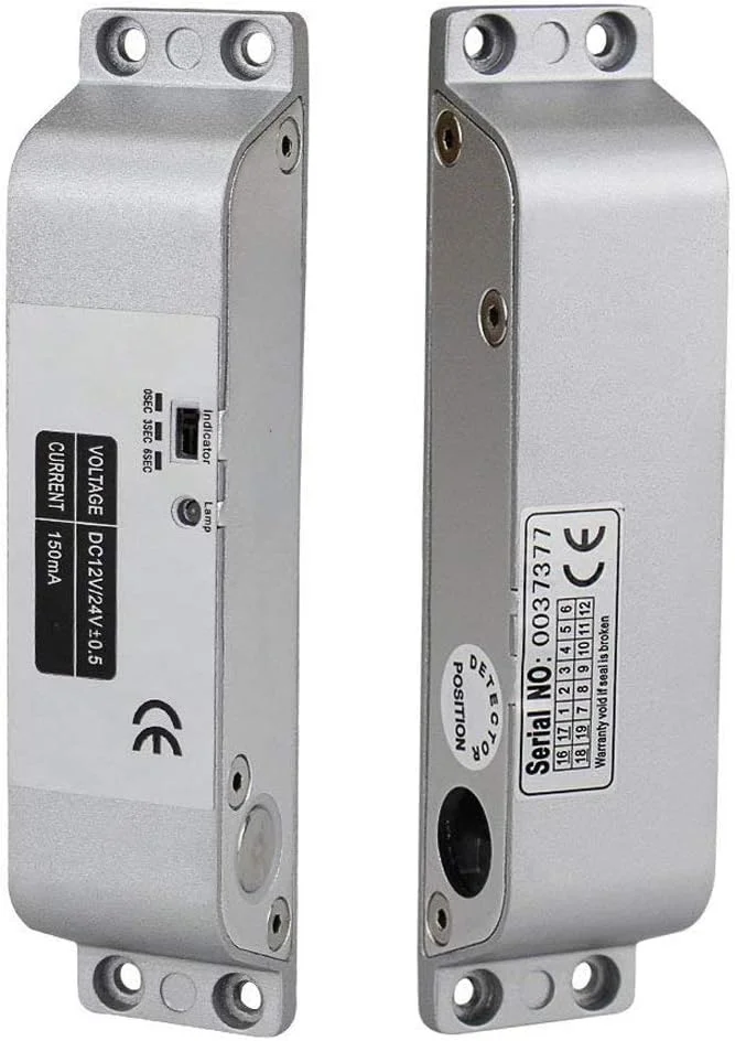 قفل زبانه برقی DC 12V ایمن برای سیستم کنترل دسترسی درب