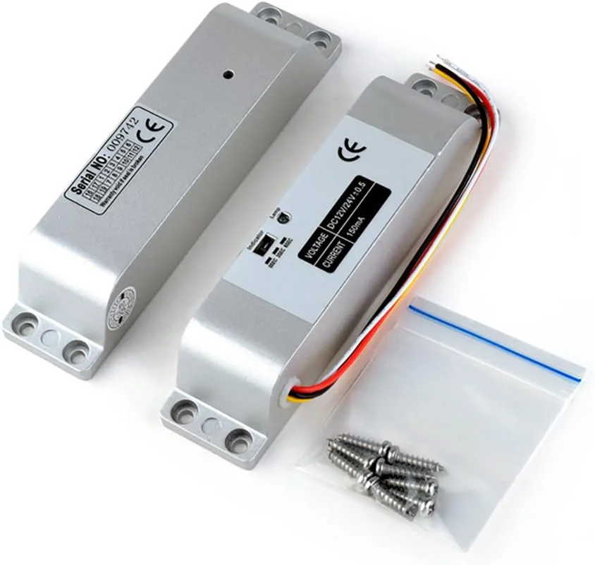 قفل زبانه برقی DC 12V ایمن برای سیستم کنترل دسترسی درب