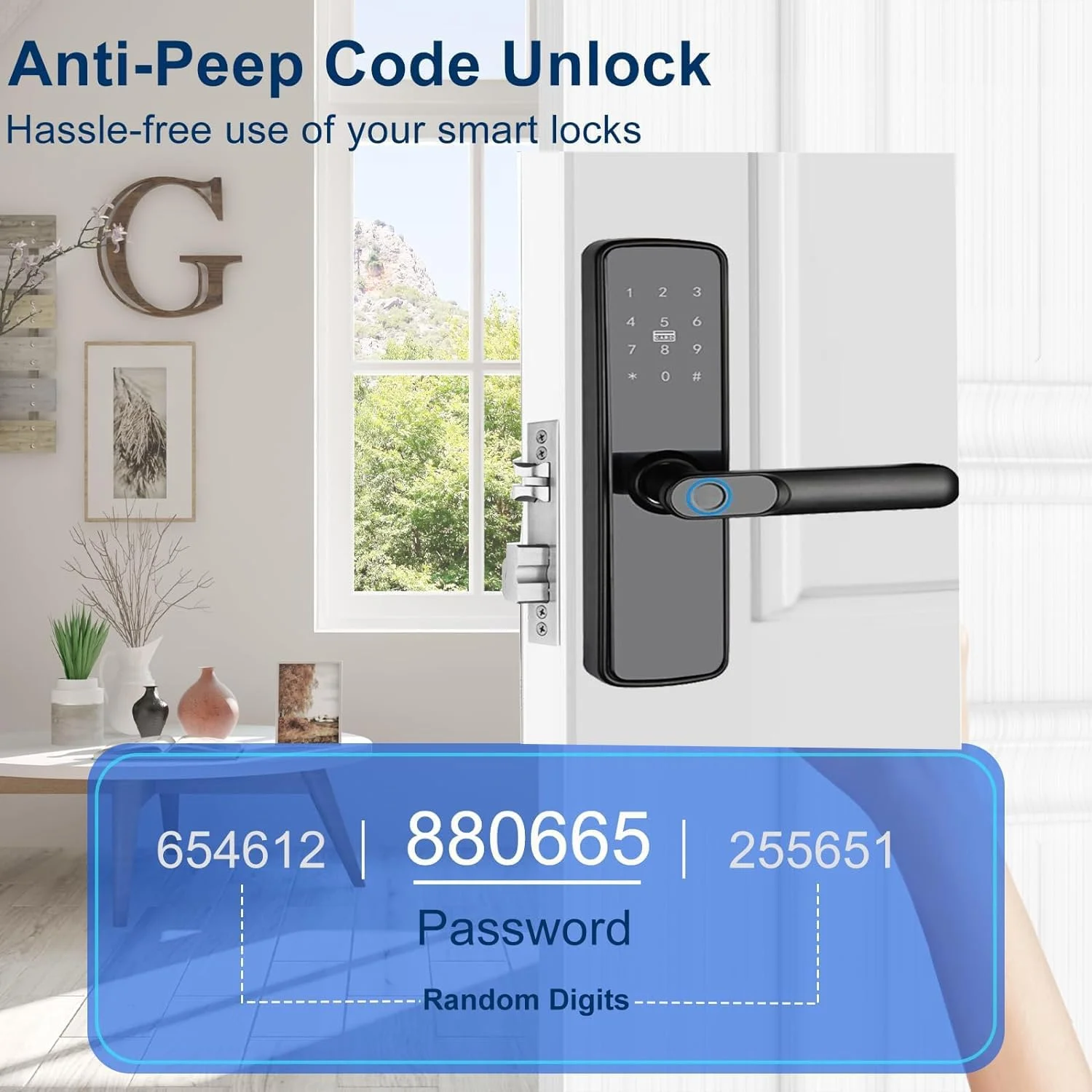 قفل هوشمند درب Seocsing 5 در 1 بدون کلید با اثر انگشت، قفل بلوتوثی درب با صفحه کلید و دستگیره، قفل الکترونیکی اثر انگشتی با کنترل برنامه TT Lock برای خانه، دفتر و آپارتمان قفل هوشمند درب Seocsing 5 در 1 بدون کلید با اثر انگشت، قفل بلوتوثی درب با صفحه کلید و دستگیره، قفل الکترونیکی اثر انگشتی با کنترل برنامه TT Lock برای خانه، دفتر و آپارتمان