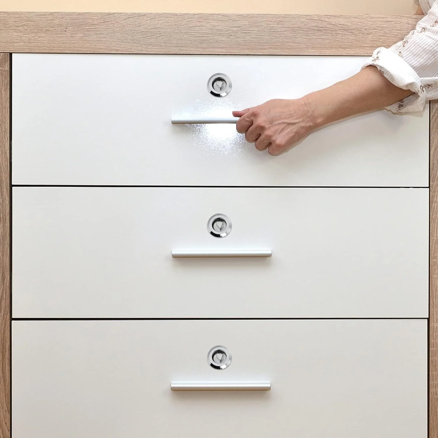 یارنو، 2 ست قفل کابینت، مجموعه کلید کاربردی، آچار قفل مثلثی جعبه توزیع برای پنل