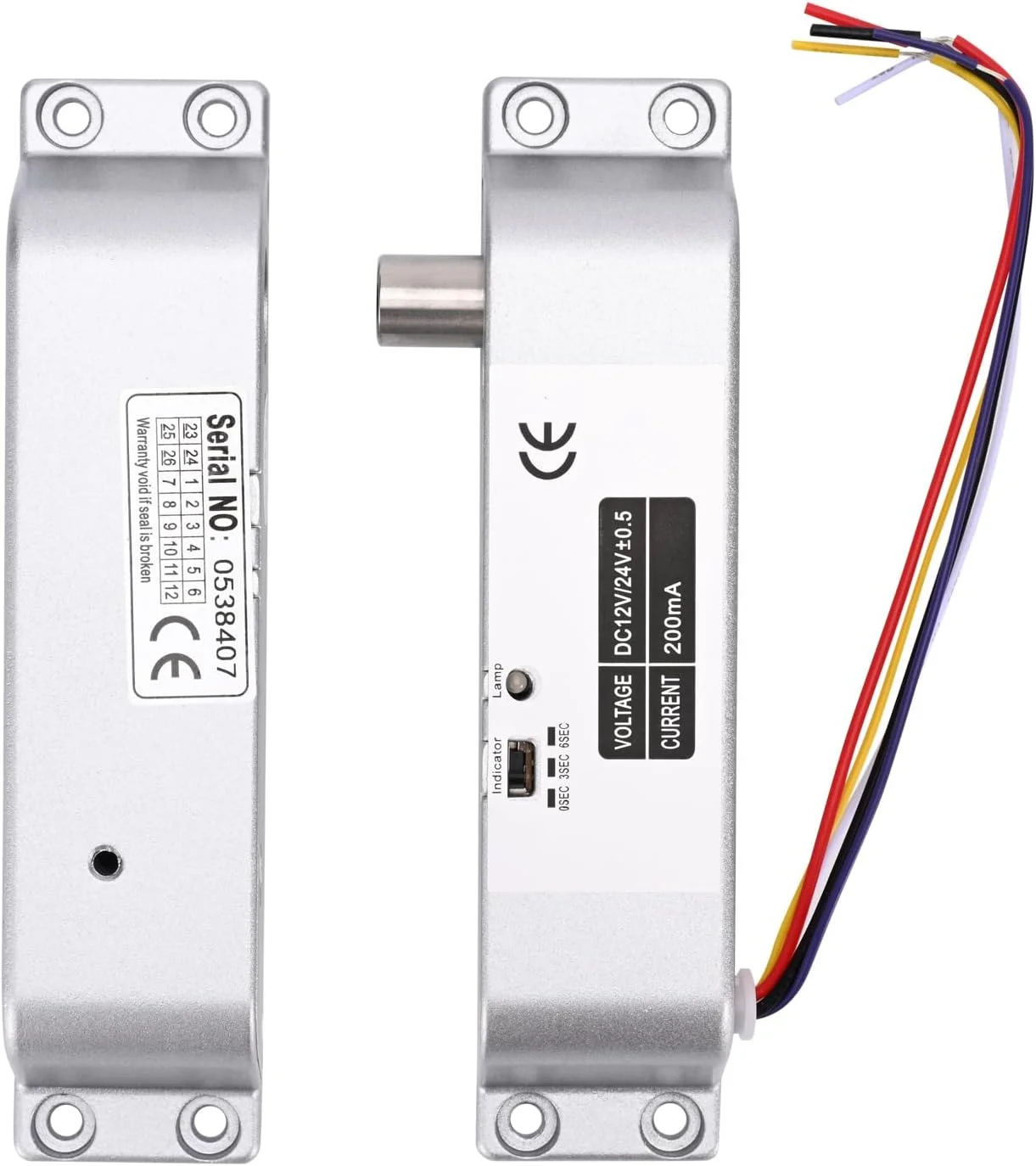 قفل زبانه برقی یوهانوس، حالت عادی قفل، امنیت بالا، قفل درب زبانه الکترونیکی 12 ولت DC برای سیستم کنترل دسترسی با تاخیر زمانی