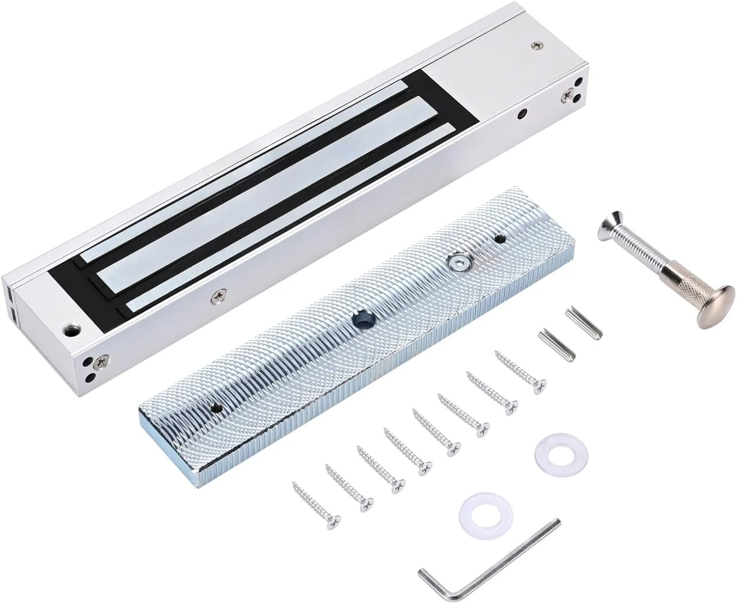 قفل درب مغناطیسی برقی YUHANUS با براکت Z و L، ضد آب مناسب فضای باز، نیروی نگهداری 280 کیلوگرم، قفل الکترومغناطیسی 12 ولت DC، حالت NC ایمن در برابر خرابی برای سیستم کنترل دسترسی قفل درب مغناطیسی برقی YUHANUS با براکت Z و L، ضد آب مناسب فضای باز، نیروی نگهداری 280 کیلوگرم، قفل الکترومغناطیسی 12 ولت DC، حالت NC ایمن در برابر خرابی برای سیستم کنترل دسترسی