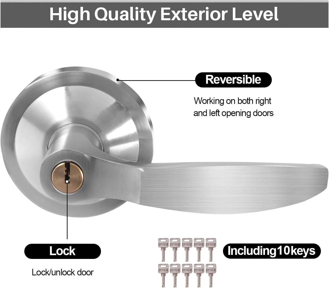 قفل میله فشاری درب BST با اهرم بیرونی - دستگاه خروج اضطراری استیل ضد زنگ برای درب های خروجی اضطراری تجاری فلزی و چوبی 71 تا 90 سانتی متر قفل میله فشاری درب BST با اهرم بیرونی - دستگاه خروج اضطراری استیل ضد زنگ برای درب های خروجی اضطراری تجاری فلزی و چوبی 71 تا 90 سانتی متر