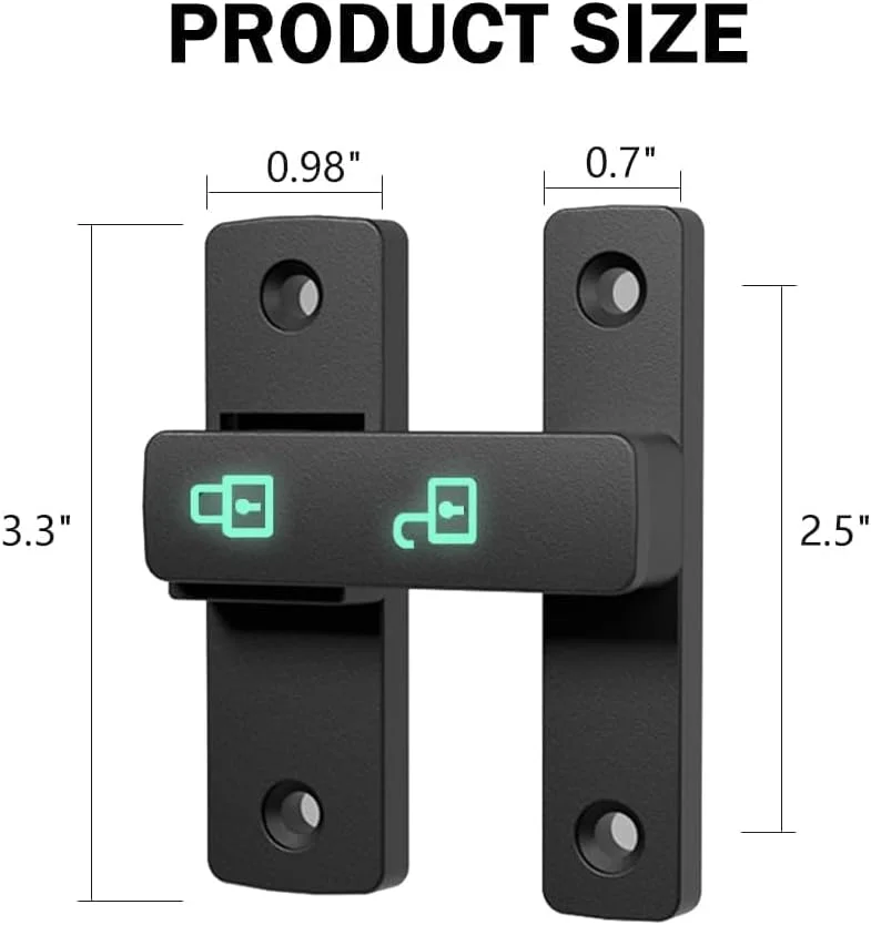 قفل درب خزنه، قفل سنگین 180 درجه برای درب های کشویی، انبار، باغ، حمام، و سوله