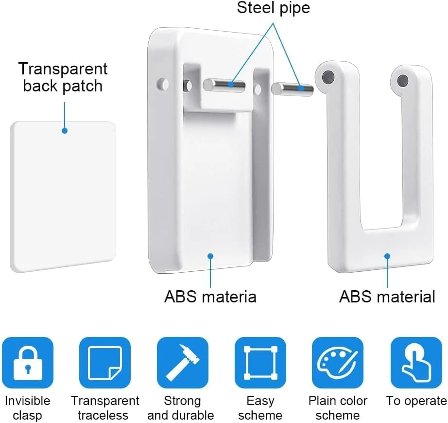 قفل درب کشویی کودک خزنا، 4 عدد قفل درب شیشه ای کشویی کودک، قفل درب کمد کشویی، محافظ کودک و حیوانات خانگی از درب کشویی، قفل ایمنی کودک بدون کلید برای درب پاسیو، درب کمد (سفید، کوچک)