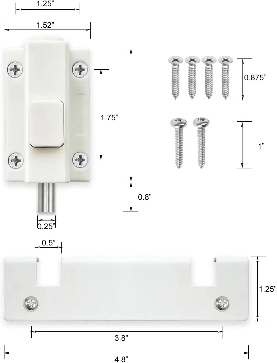 قفل درب کشویی SDGINA - قفل درب پاسیو کشویی برای درهای شیشه ای، قفل های ایمنی کودک