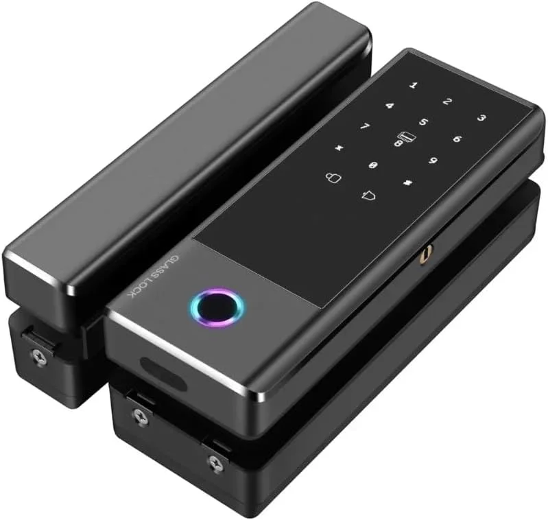 قفل درب هوشمند روبو سیف لایو، قفل هوشمند لمسی امنیتی، قفل درب با عملکرد اثر انگشت، رمز عبور، کارت و عملکرد حضور و غیاب برای درب های شیشه ای و چوبی، عملکرد حضور و غیاب PP، رابط Type C