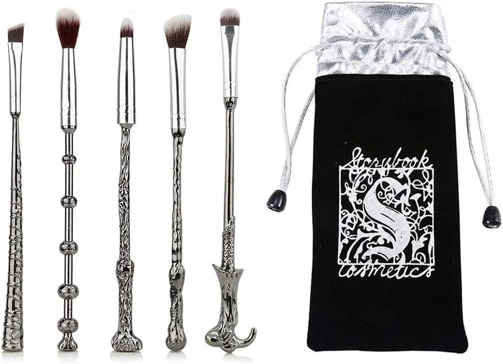 AOOK (نقره ای) - برس های آرایشی جادویی پاتر (نقره ای + مشکی) (نقره ای) AOOK (نقره ای) - برس های آرایشی جادویی پاتر (نقره ای + مشکی) (نقره ای)