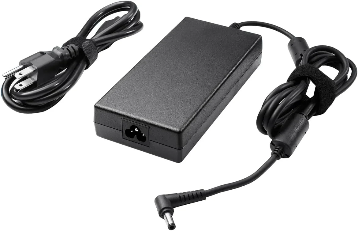 آداپتور AC مدل LVYATUO برای شارژر لپ تاپ گیمینگ MSI با توان 180 وات، 150 وات، 120 وات، سیم برق MSI GF63 GF75 Thin