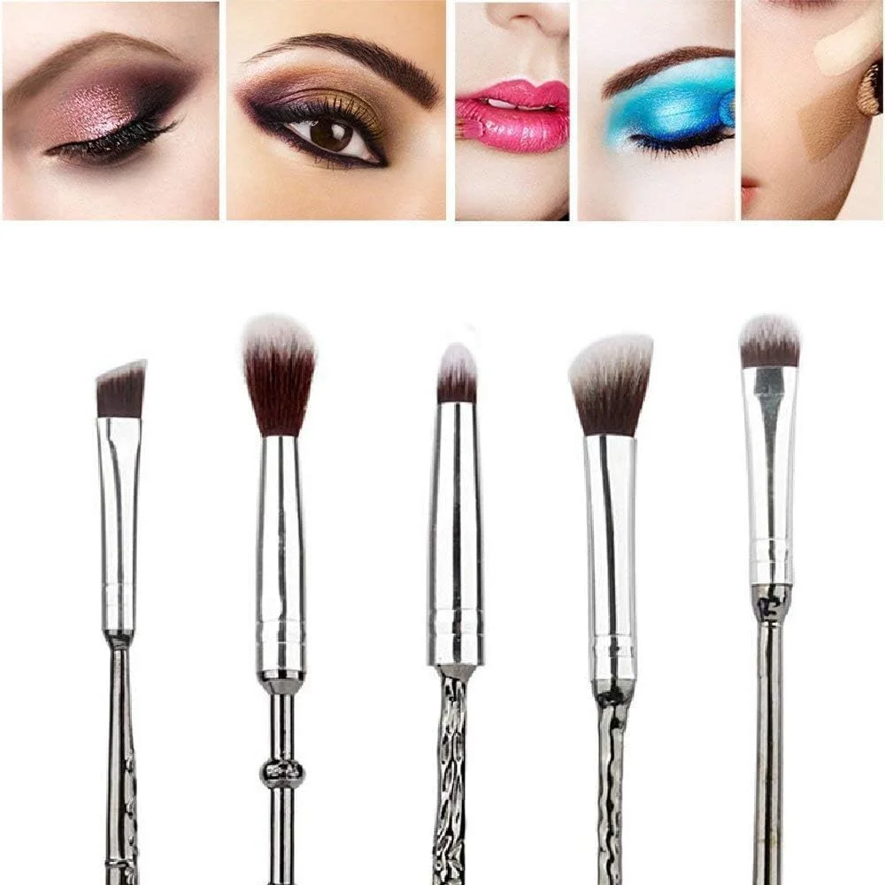 AOOK (نقره ای) - برس های آرایشی جادویی پاتر (نقره ای + مشکی) (نقره ای)