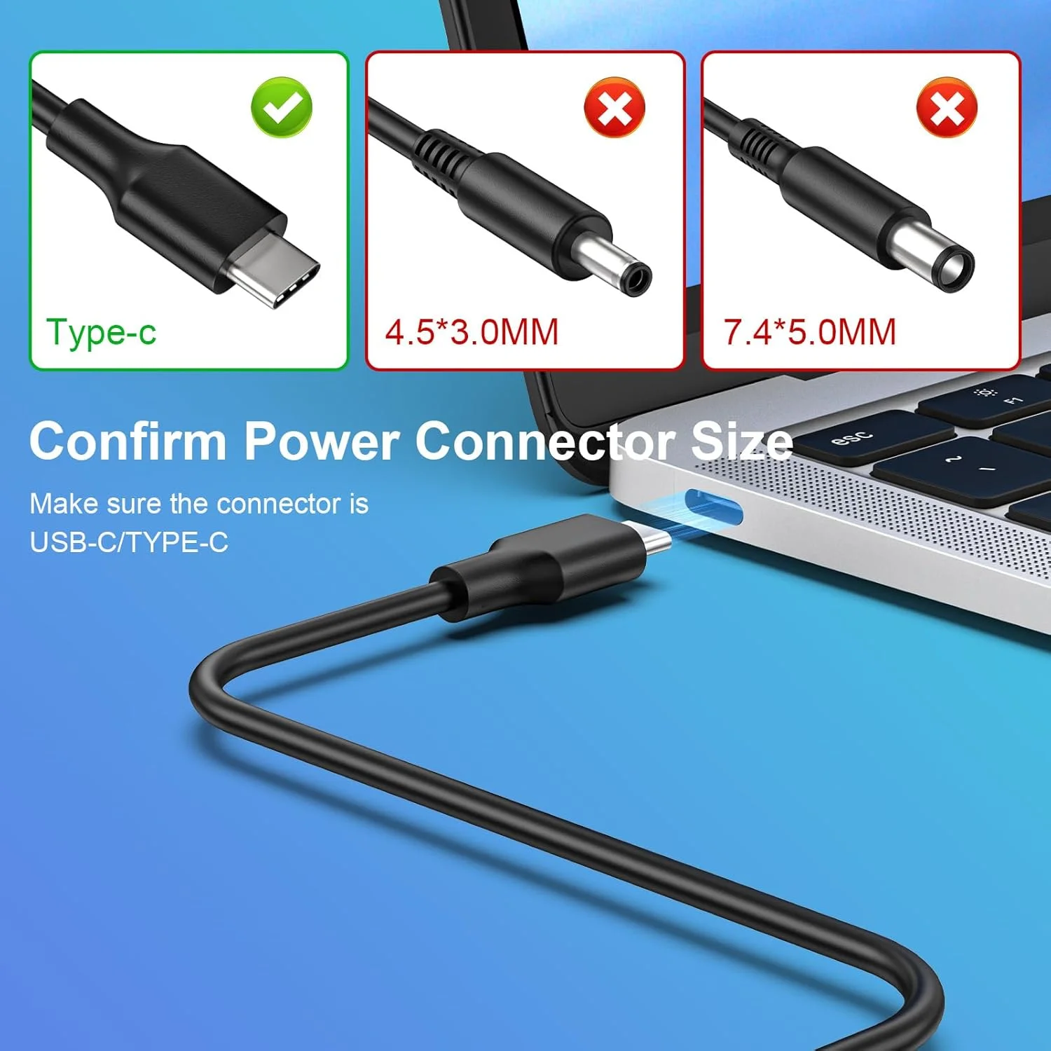 شارژر لپ تاپ 65 واتی USB C سازگار با جدیدترین لپ تاپ های لنوو ThinkPad Ideapad Legion Go، HP، Dell، ASUS، Acer، Samsung Galaxy، Huawei، MSI و سایر کروم بوک های Type C آداپتور برق جهانی شارژر لپ تاپ 65 واتی USB C سازگار با جدیدترین لپ تاپ های لنوو ThinkPad Ideapad Legion Go، HP، Dell، ASUS، Acer، Samsung Galaxy، Huawei، MSI و سایر کروم بوک های Type C آداپتور برق جهانی