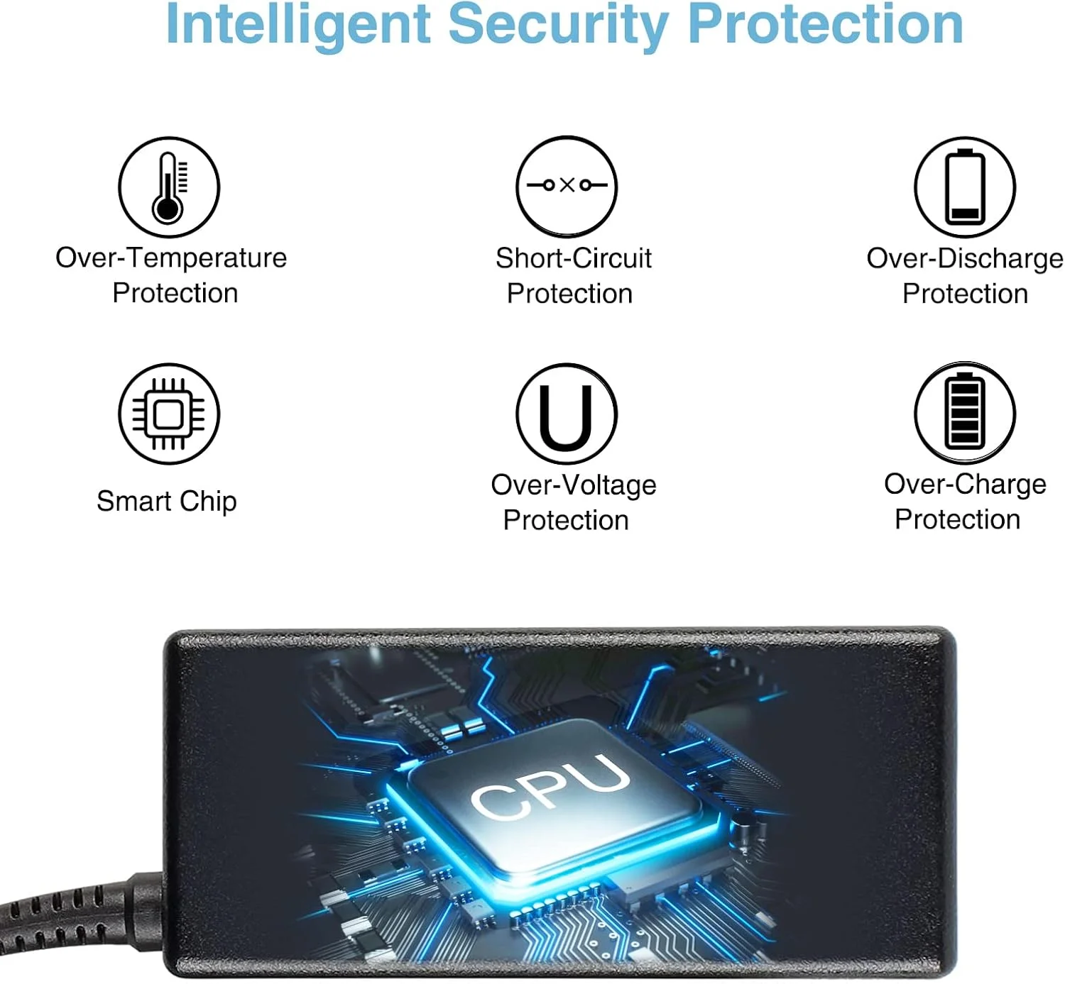 شارژر لپ تاپ 19.5 ولت 6.15 آمپر 120 وات DTK برای لپ تاپ های MSI ASUS LENOVO MEDION TOSHIBA با کانکتور 5.5 در 2.5 میلی متر