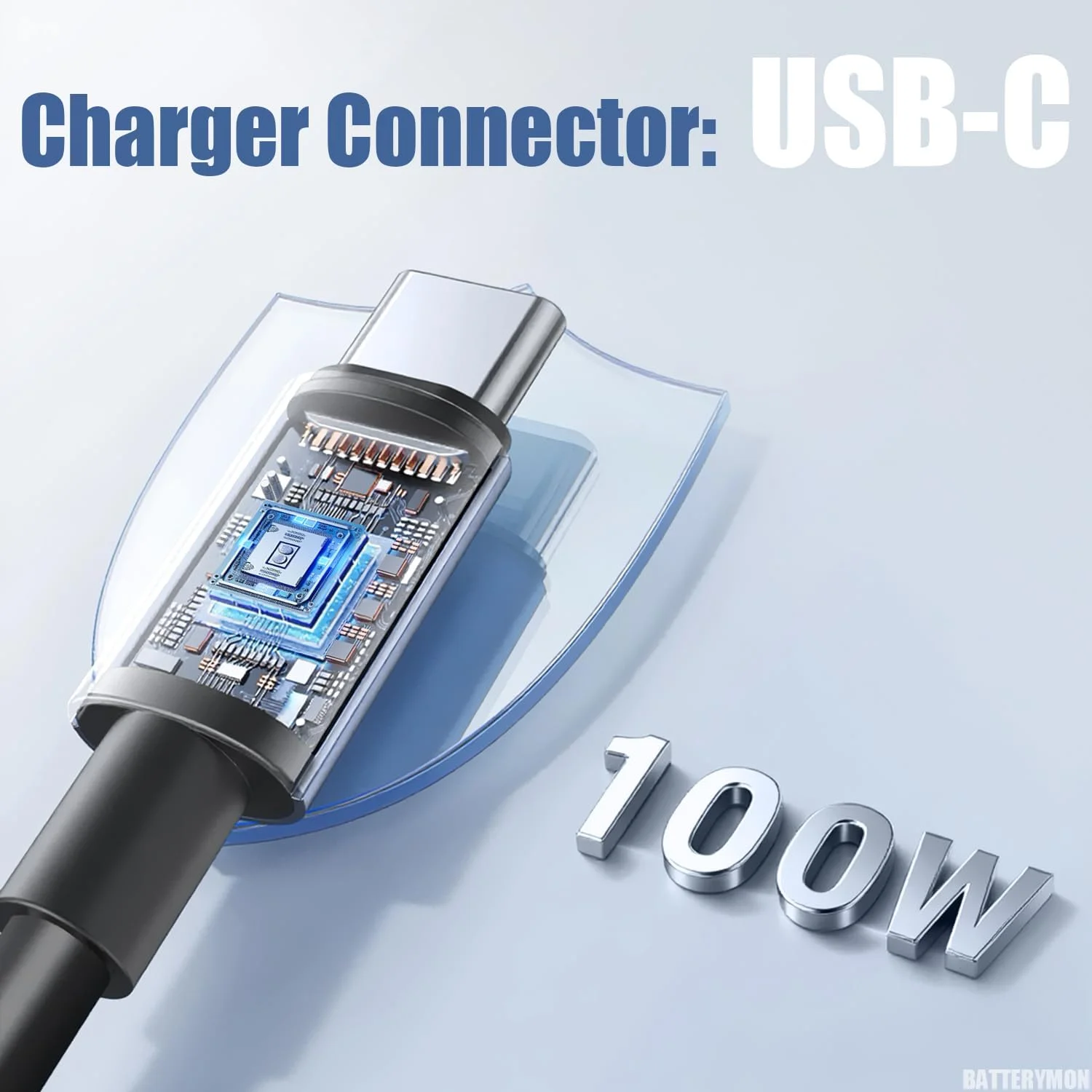 آداپتور AC 100W USB-C سازگار با کنسول بازی دستی Asus Rog Ally X، Legion Go S، MSI Claw، داک ROG Flow X13 GV301 GV302 Z13 GZ301 و لپ تاپ های ZenBook 14 14X Zephyrus M16 GU604 GU604VI