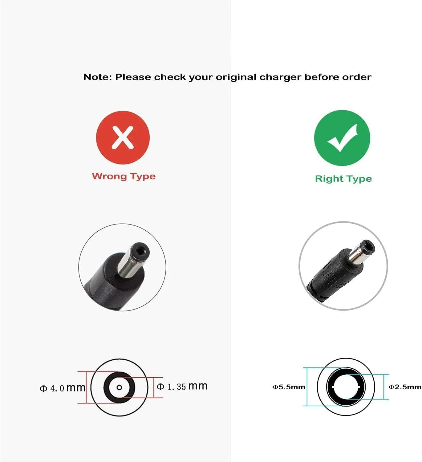 شارژر لپ تاپ یونیورسال 120 واتی 19 ولت 6.32 آمپر FSKE برای ASUS LENOVO TOSHIBA MSI GL552VW TUF FX504GM ZenBook Pro FX504 Rog G550 و غیره، منبع تغذیه آداپتور AC، کانکتور: 5.5 * 2.5 میلی متر