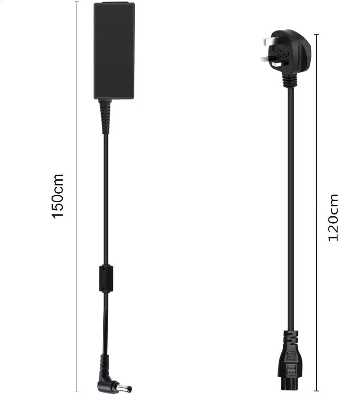 شارژر لپ تاپ یونیورسال 120 واتی 19 ولت 6.32 آمپر FSKE برای ASUS LENOVO TOSHIBA MSI GL552VW TUF FX504GM ZenBook Pro FX504 Rog G550 و غیره، منبع تغذیه آداپتور AC، کانکتور: 5.5 * 2.5 میلی متر