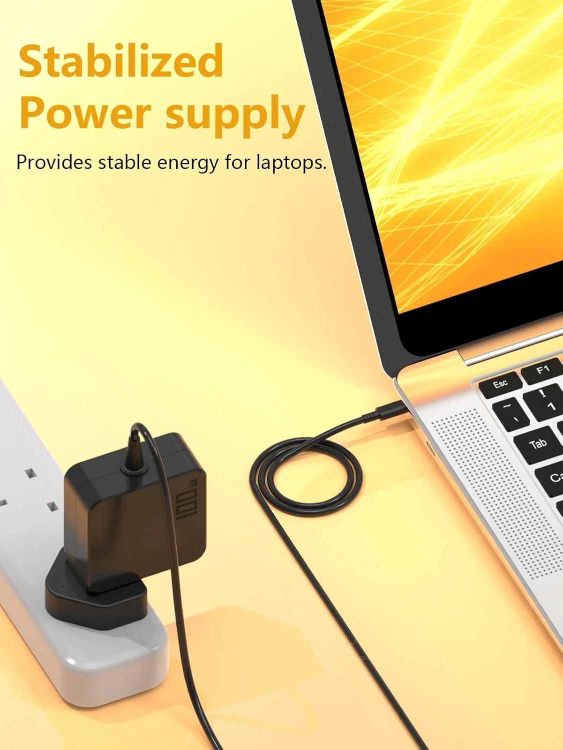 شارژر لپتاپ 100 واتی USB C یونیورسال و کاربردی سازگار با مک بوک پرو، ایر، اچ پی، لنوو، ایسوس، استیم دک، ایسر، سامسونگ، ROG Ally و تمام دستگاههای سازگار با پورت USB-C و Type-C 90W شارژر لپتاپ 100 واتی USB C یونیورسال و کاربردی سازگار با مک بوک پرو، ایر، اچ پی، لنوو، ایسوس، استیم دک، ایسر، سامسونگ، ROG Ally و تمام دستگاههای سازگار با پورت USB-C و Type-C 90W