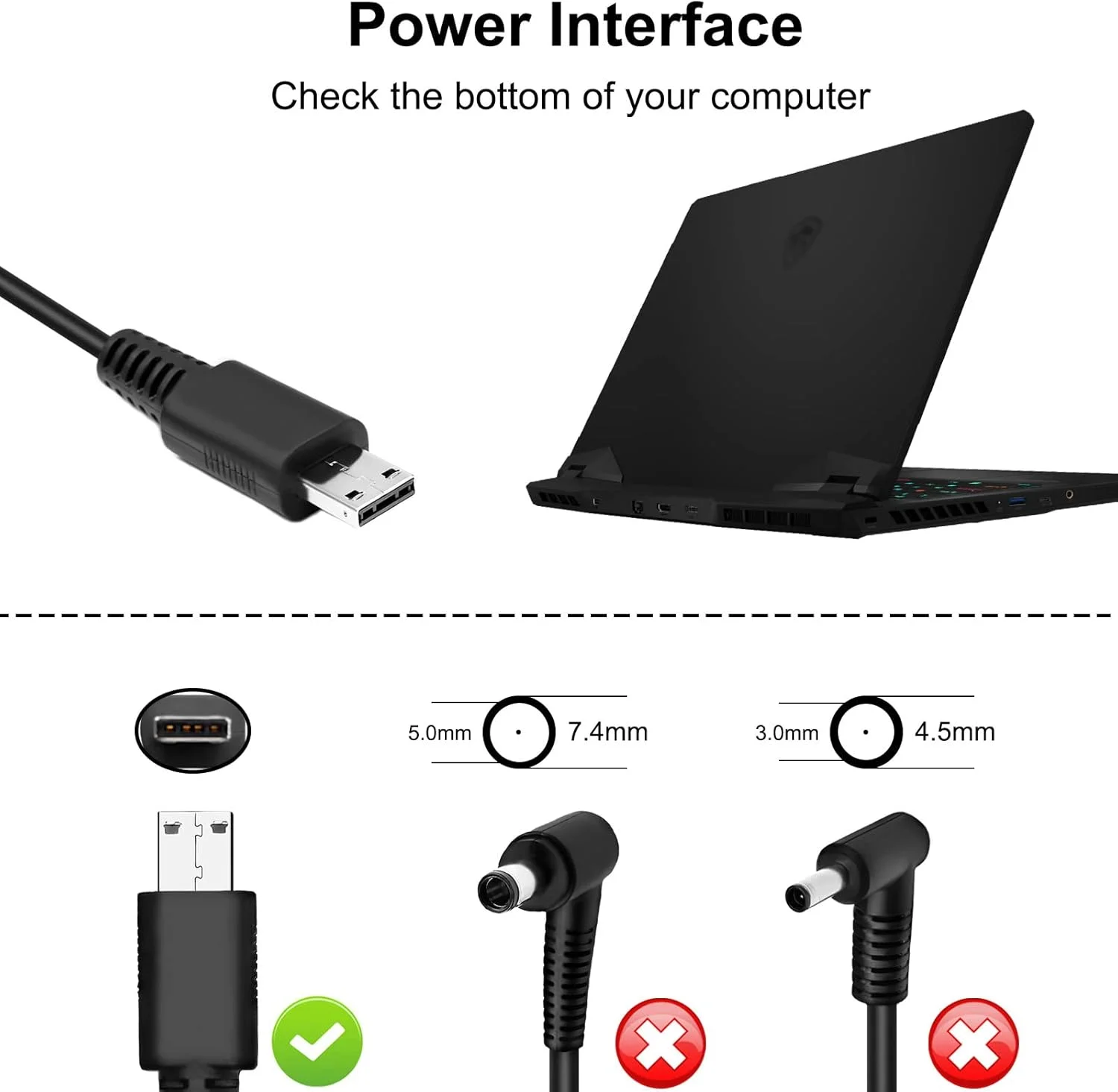 شارژر 330 واتی FLGAN با کابل برق برای MSI Vector GP66 GP66HX GP76 GP76HX MSI Raider GE77 GE76 Titan GT77 Delta ADP-330CB B