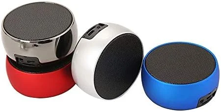 اسپیکر بلوتوثی کوچک قابل حمل ZURBAA، طراحی آلومینیومی لوکس، ساب ووفر استریو بی سیم واقعی، بلندگو با میکروفون برای تلفن های هوشمند (رنگ: آبی تیره)