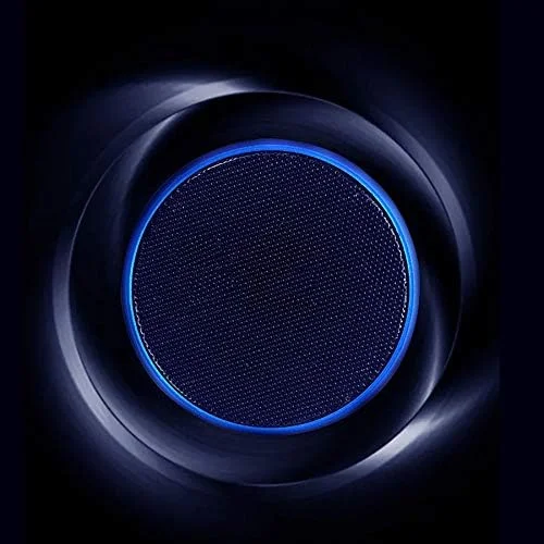 اسپیکر بلوتوثی کوچک قابل حمل ZURBAA، طراحی آلومینیومی لوکس، ساب ووفر استریو بی سیم واقعی، بلندگو با میکروفون برای تلفن های هوشمند (رنگ: آبی تیره)