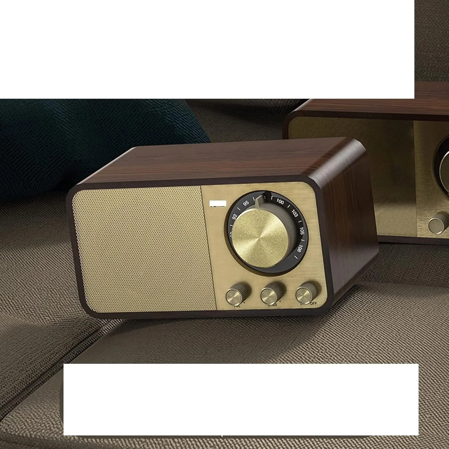 اسپیکر چوبی بلوتوثی سازگار با دستگاه های مختلف، جعبه صدای رترو استریو فراگیر سوپر ساب ووفر کامپیوتر