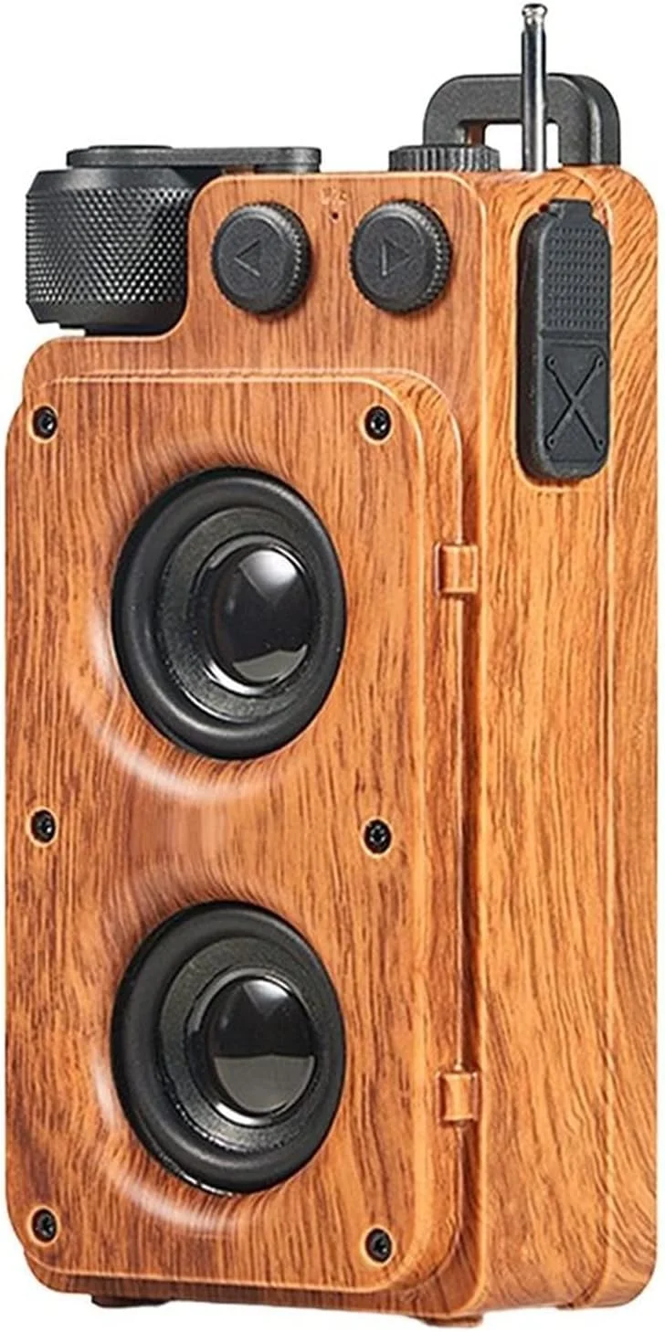 اسپیکر بلوتوثی قابل حمل کوچک با طراحی رترو و قابلیت اتصال بی سیم اسپیکر بلوتوثی قابل حمل کوچک با طراحی رترو و قابلیت اتصال بی سیم