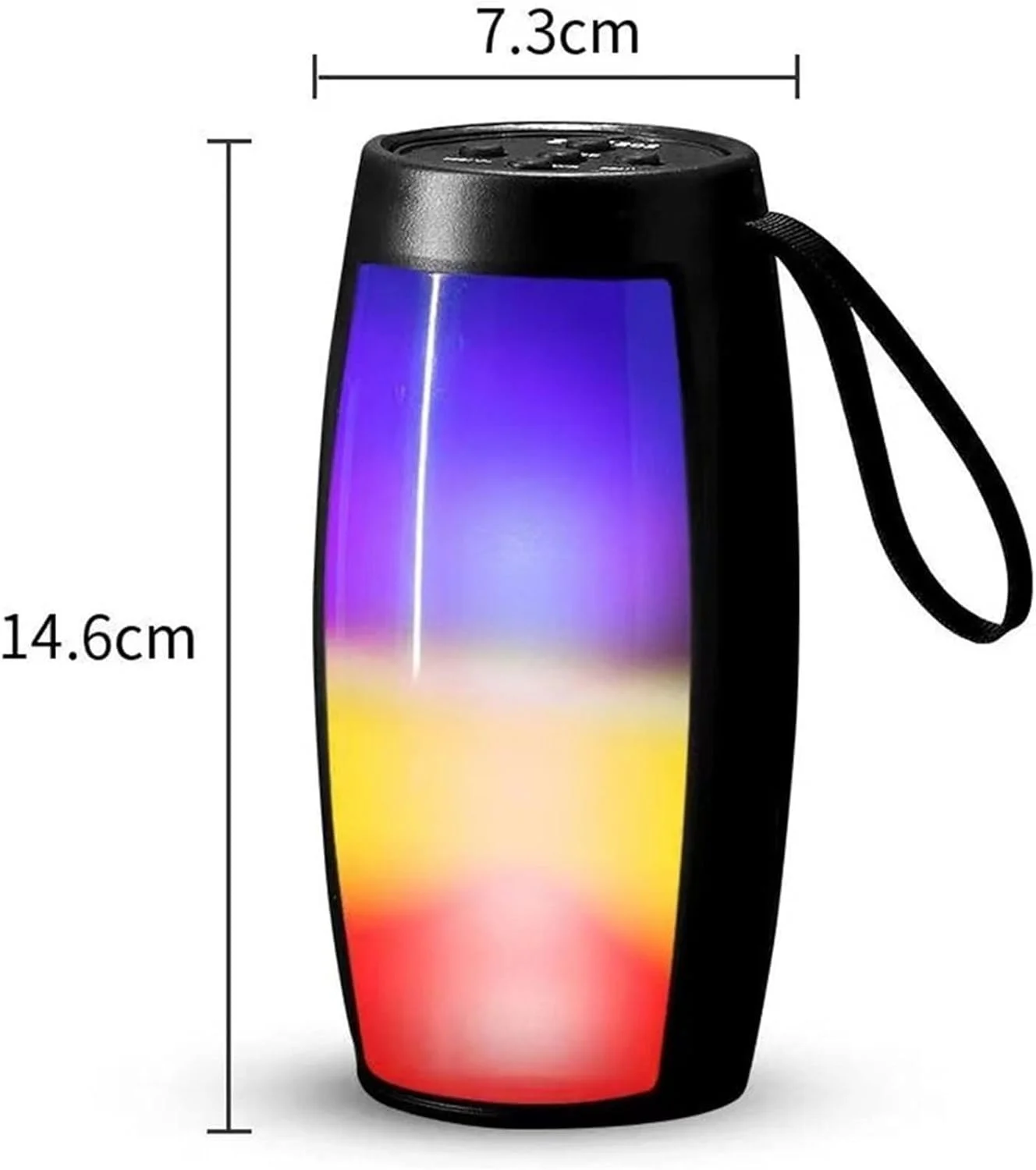 اسپیکر بلوتوثی دستگاه پخش صدا ZURBAA، اسپیکر کارت حافظه قابل حمل و نورانی رنگارنگ، پخش کننده موسیقی سبک اسپیکر بلوتوثی دستگاه پخش صدا ZURBAA، اسپیکر کارت حافظه قابل حمل و نورانی رنگارنگ، پخش کننده موسیقی سبک