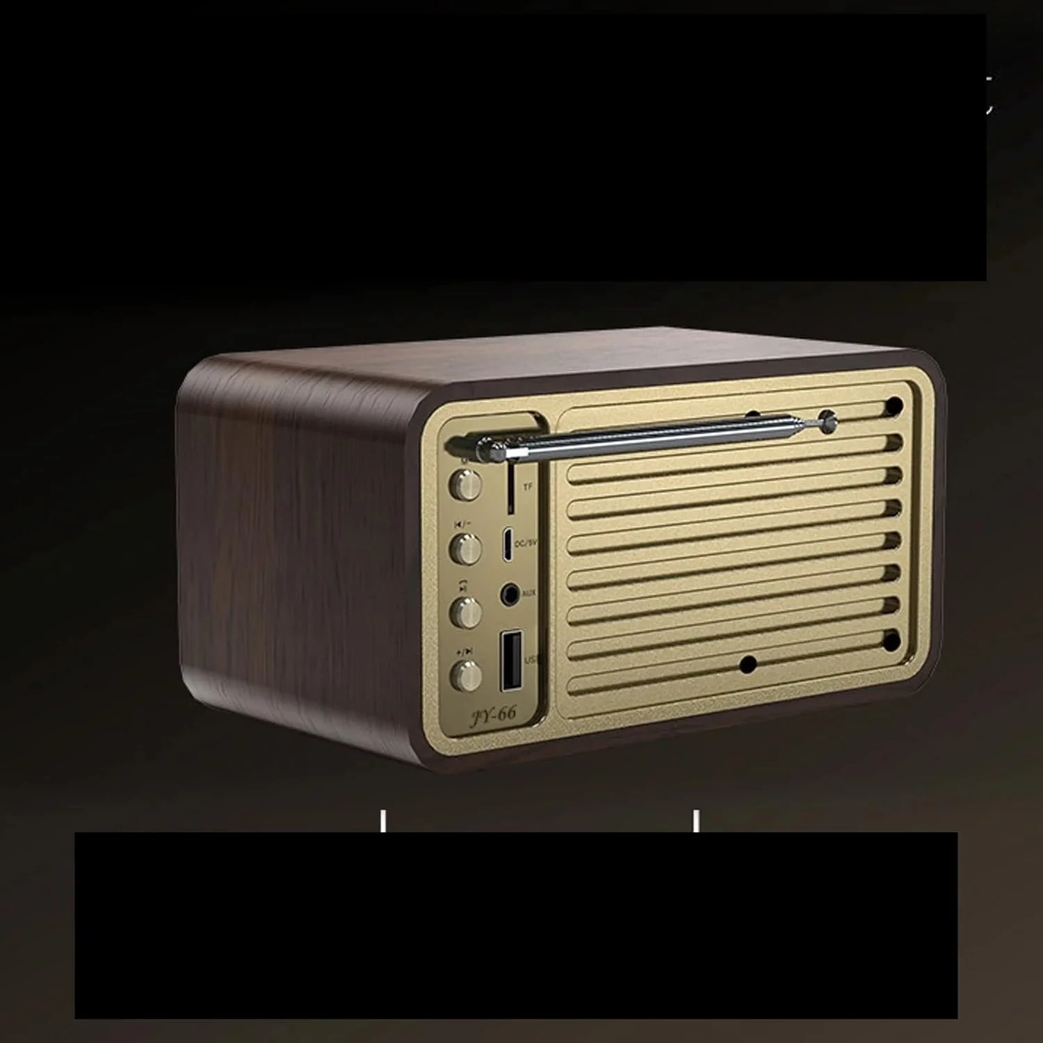 اسپیکر چوبی بلوتوثی سازگار با دستگاه های مختلف، جعبه صدای رترو استریو فراگیر سوپر ساب ووفر کامپیوتر