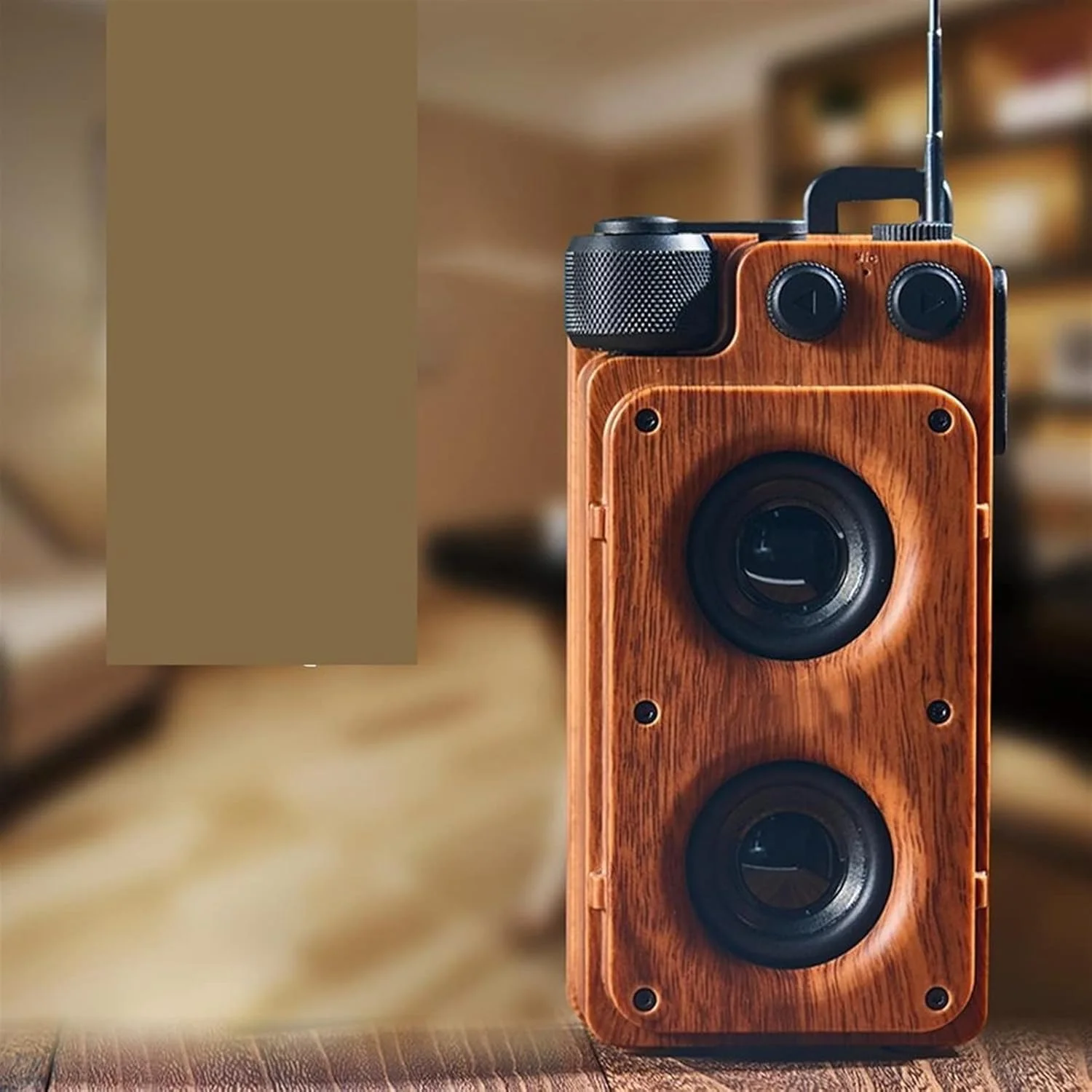 اسپیکر بلوتوثی قابل حمل کوچک با طراحی رترو و قابلیت اتصال بی سیم اسپیکر بلوتوثی قابل حمل کوچک با طراحی رترو و قابلیت اتصال بی سیم