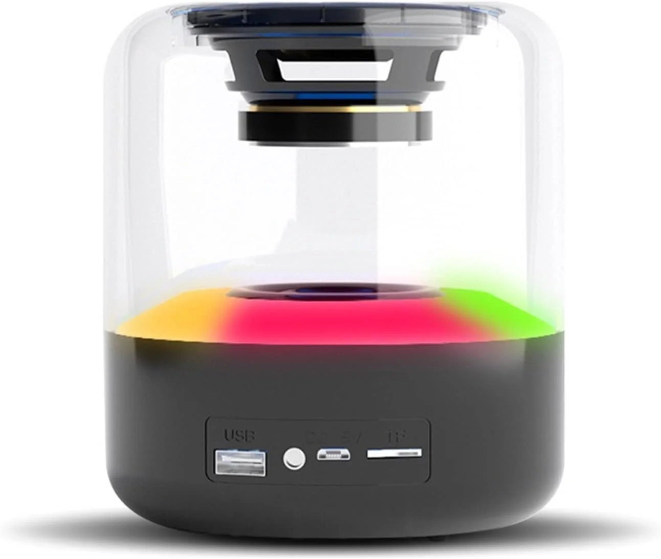 اسپیکر بلوتوثی ZURBAA با اتصال بیسیم، چراغهای اتمسفر، فن و ضدآب، قابل حمل و با عمر طولانی. اسپیکر بلوتوثی ZURBAA با اتصال بیسیم، چراغهای اتمسفر، فن و ضدآب، قابل حمل و با عمر طولانی.