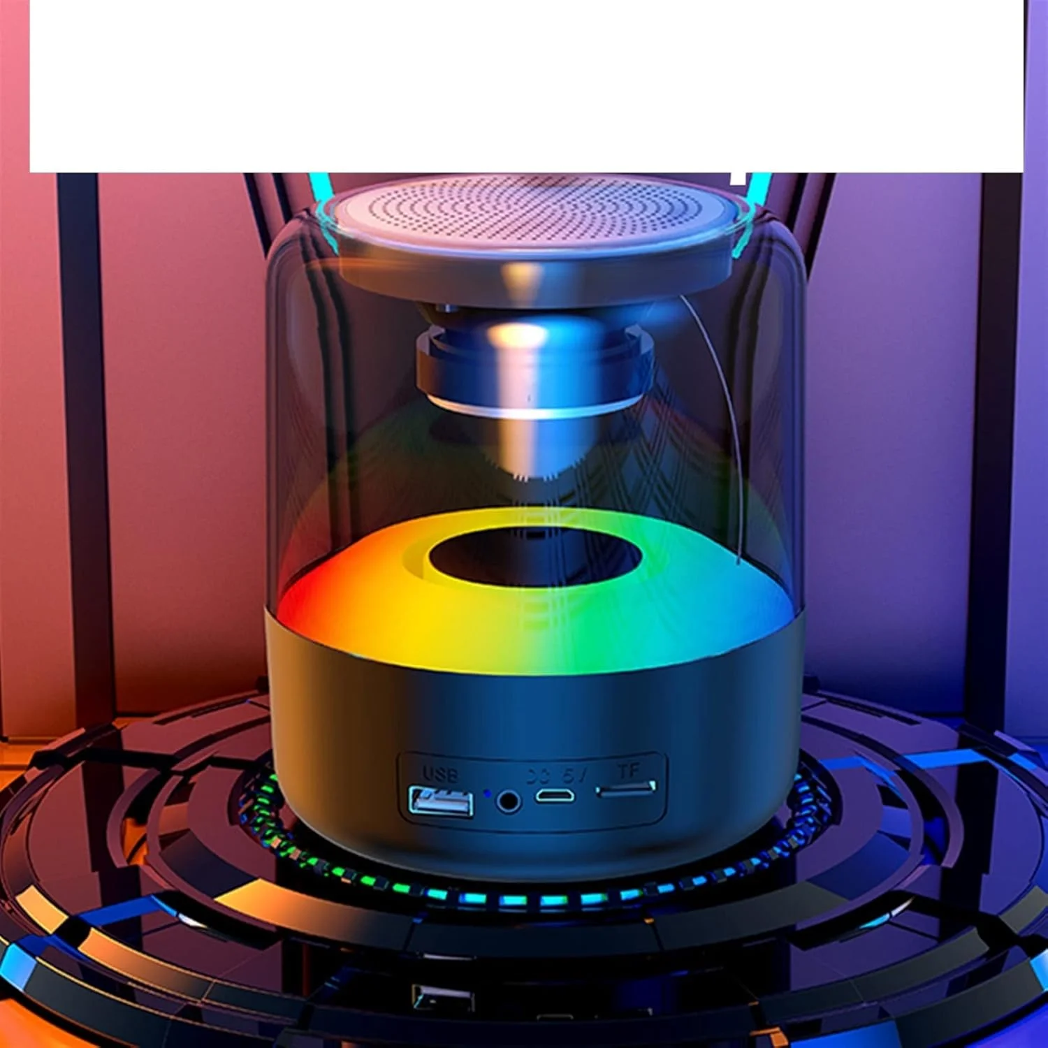 اسپیکر بلوتوثی ZURBAA با قابلیت اتصال بیسیم، چراغهای اتمسفر، فن و ضدآب، قابل حمل و با عمر طولانی. اسپیکر بلوتوثی ZURBAA با قابلیت اتصال بیسیم، چراغهای اتمسفر، فن و ضدآب، قابل حمل و با عمر طولانی.