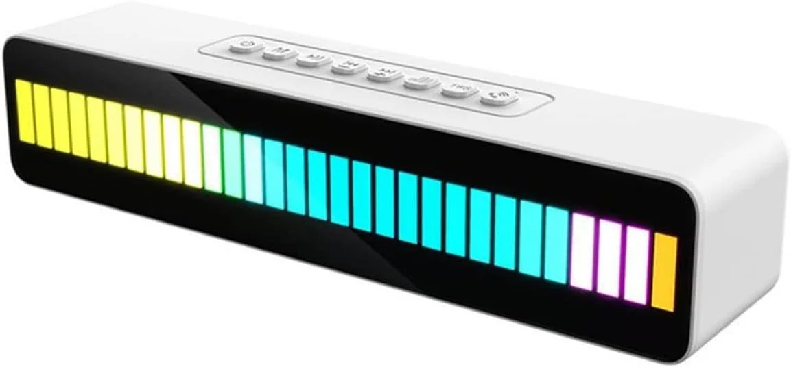 اسپیکر بلوتوثی قابل حمل دستگاه پخش صدا، اسپیکر بی سیم موزیک ریتمیک با صدای سنگین و باس قوی، مناسب کامپیوتر و تلویزیون (رنگ: سفید) اسپیکر بلوتوثی قابل حمل دستگاه پخش صدا، اسپیکر بی سیم موزیک ریتمیک با صدای سنگین و باس قوی، مناسب کامپیوتر و تلویزیون (رنگ: سفید)