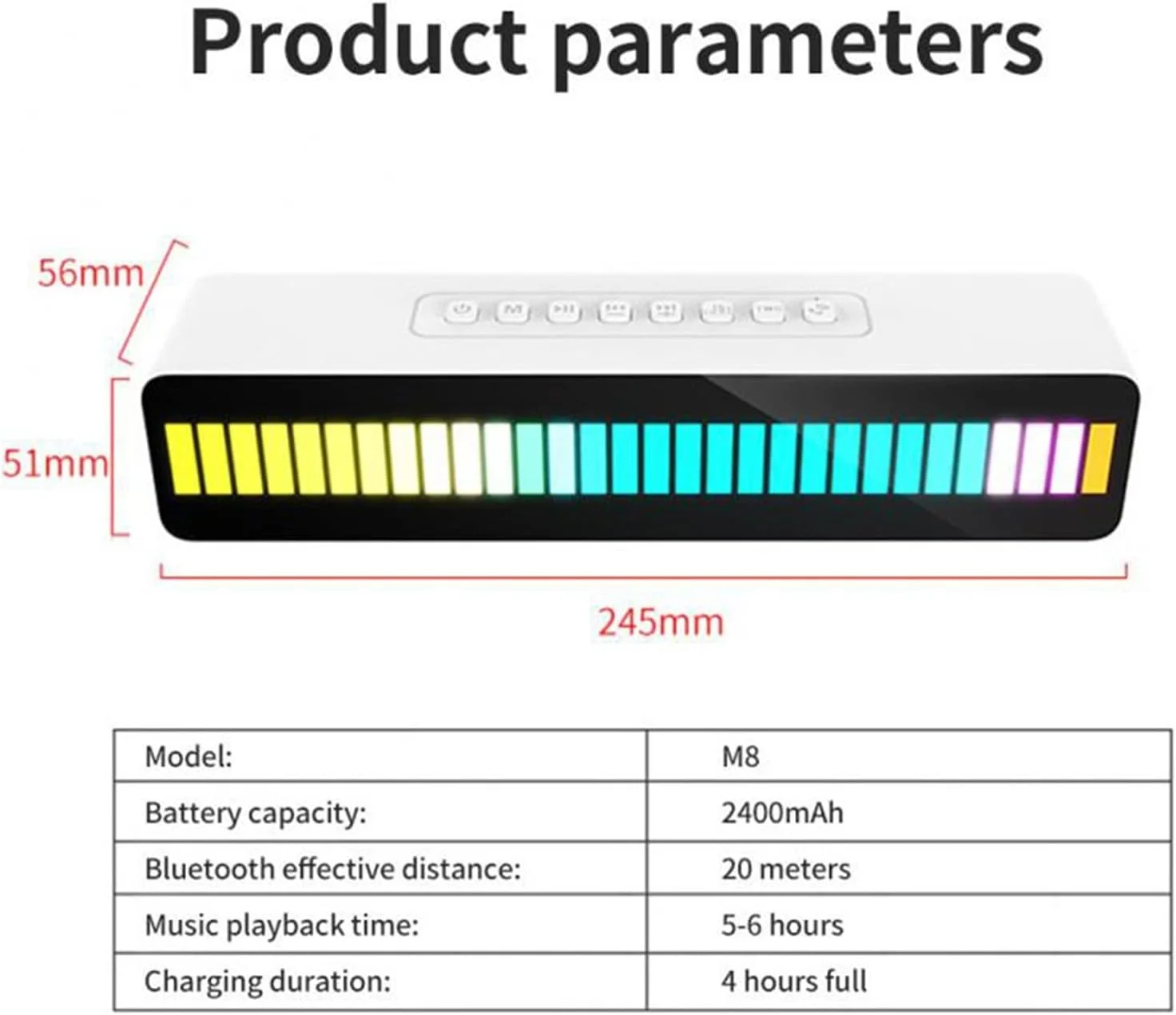 اسپیکر بلوتوثی قابل حمل بی سیم با صدای ریتمیک و بیس قوی، مناسب برای کامپیوتر، تلویزیون و دستگاه های صوتی (رنگ: Hortel)