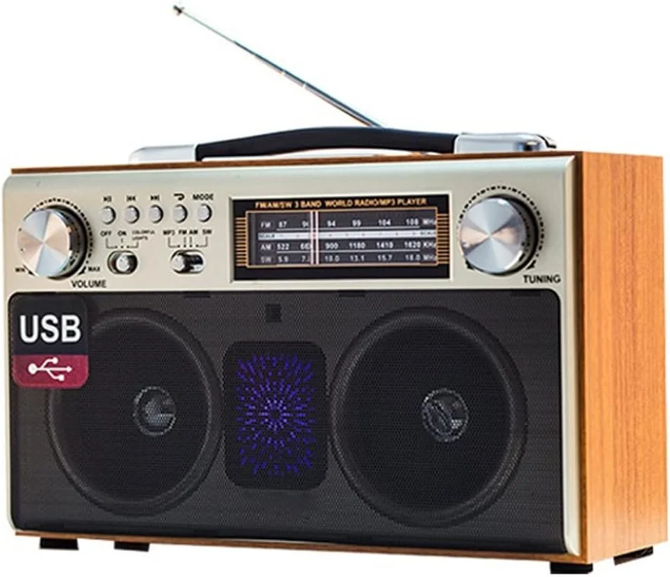 اسپیکر بلوتوثی قابل حمل ZURBAA با طراحی رترو، رادیو و قابلیت پخش از طریق اتصال خارجی اسپیکر بلوتوثی قابل حمل ZURBAA با طراحی رترو، رادیو و قابلیت پخش از طریق اتصال خارجی