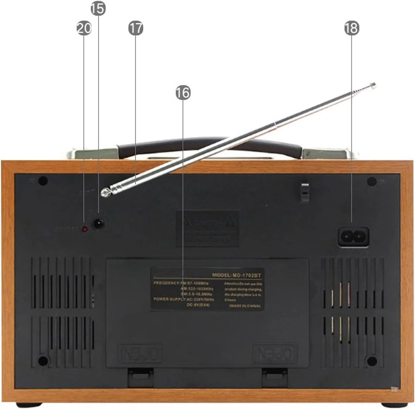 اسپیکر بلوتوثی قابل حمل ZURBAA با طراحی رترو، رادیو و قابلیت پخش از طریق اتصال خارجی اسپیکر بلوتوثی قابل حمل ZURBAA با طراحی رترو، رادیو و قابلیت پخش از طریق اتصال خارجی