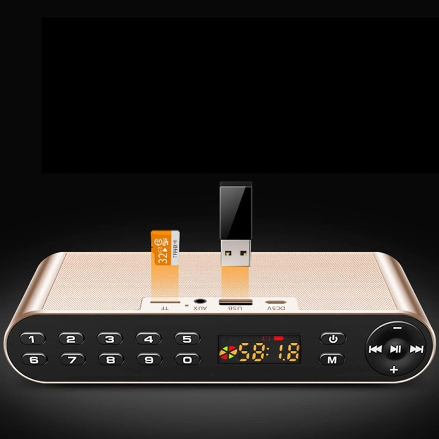 اسپیکر بلوتوثی ZURBAA، اسپیکر قابل حمل بی سیم با صدای باس فوق العاده و ساندبار