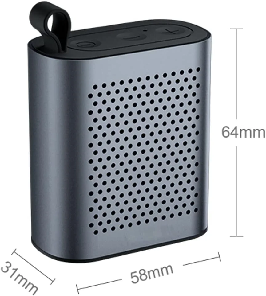 اسپیکر بلوتوث کوچک ZURBAA با میکروفون، رادیاتور باس و کیف حمل مسافرتی (رنگ: Hortelé) اسپیکر بلوتوث کوچک ZURBAA با میکروفون، رادیاتور باس و کیف حمل مسافرتی (رنگ: Hortelé)