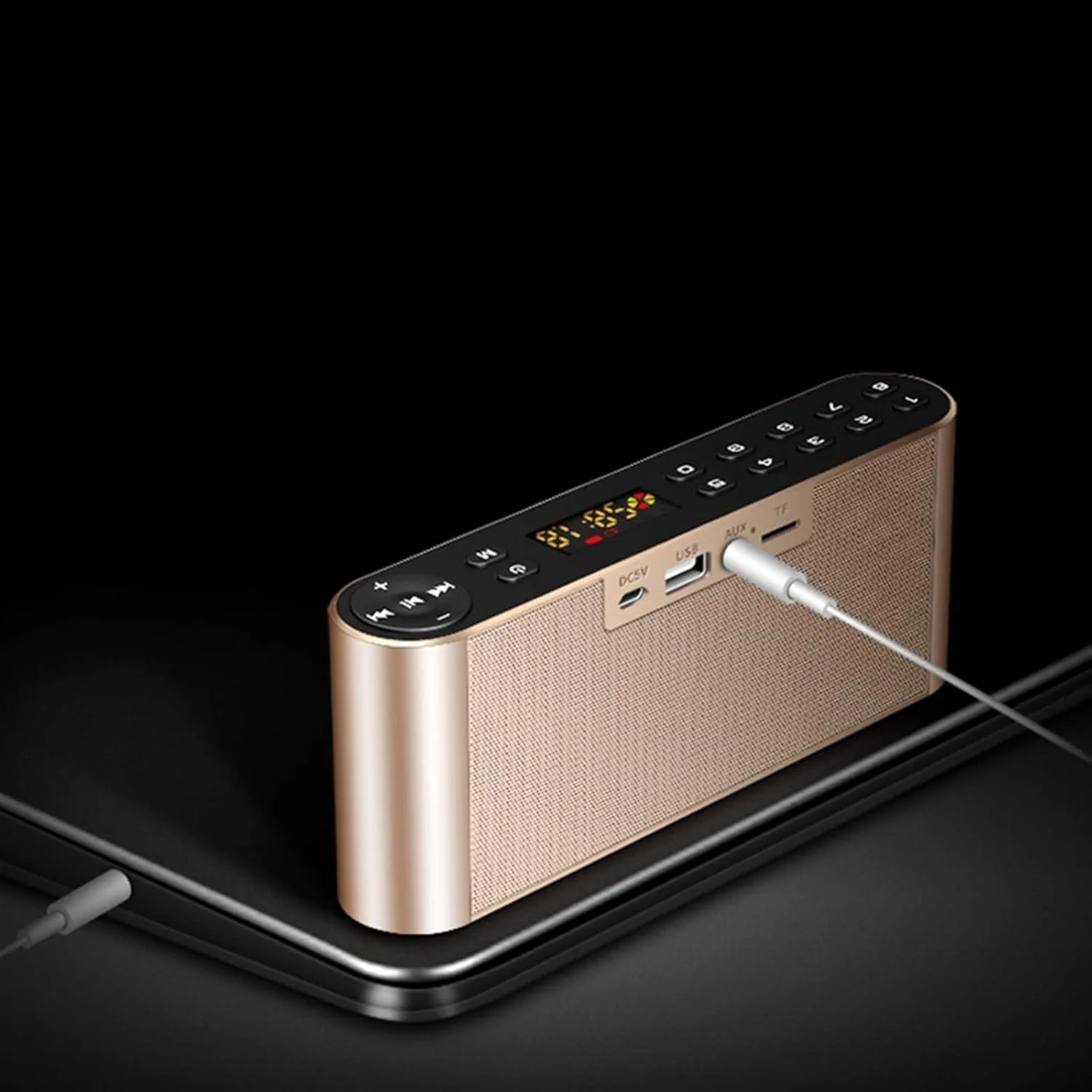 اسپیکر بلوتوثی ZURBAA، اسپیکر قابل حمل بی سیم با صدای باس فوق العاده و ساندبار