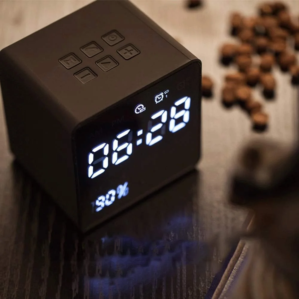 اسپیکر بلوتوثی کوچک، اسپیکرهای بلوتوثی بی سیم قابل حمل با صدای استریو بلند و باس غنی (رنگ: آبی تیره)