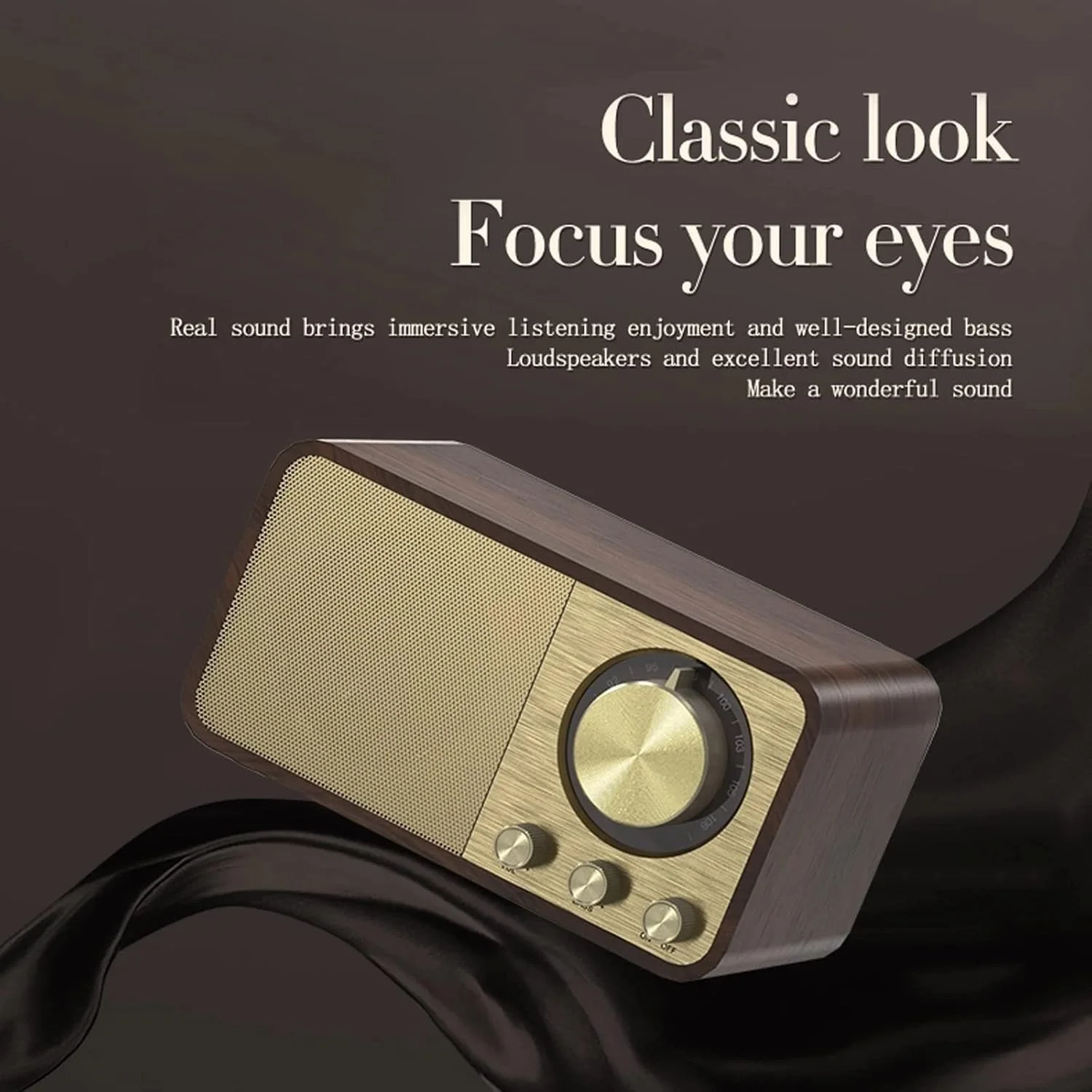 اسپیکر بلوتوثی ZURBAA، ساندباکس کلاسیک رترو، استریو فراگیر، ساب ووفر سوپر باس، رادیو برای کامپیوتر اسپیکر بلوتوثی ZURBAA، ساندباکس کلاسیک رترو، استریو فراگیر، ساب ووفر سوپر باس، رادیو برای کامپیوتر