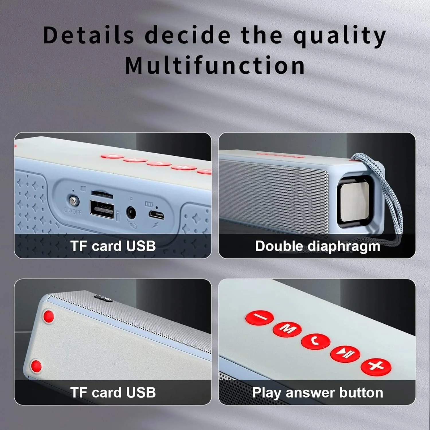 اسپیکر بلوتوثی دستگاه صدا، ساندبار هوشمند قابل حمل HiFi ساب ووفر برای کامپیوتر با عملکرد عالی باس، اسپیکر HiFi (رنگ: Hortel) اسپیکر بلوتوثی دستگاه صدا، ساندبار هوشمند قابل حمل HiFi ساب ووفر برای کامپیوتر با عملکرد عالی باس، اسپیکر HiFi (رنگ: Hortel)