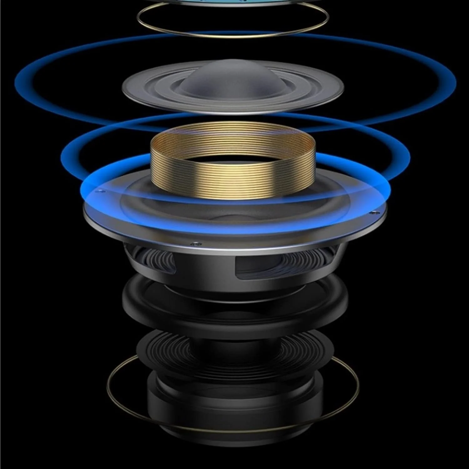 اسپیکر بلوتوثی کوچک دستگاه پخش صدا بی سیم موزیک موبایل تبلت فلزی اسپیکر بلند ورزشی ساب ووفر قابل حمل موزیک