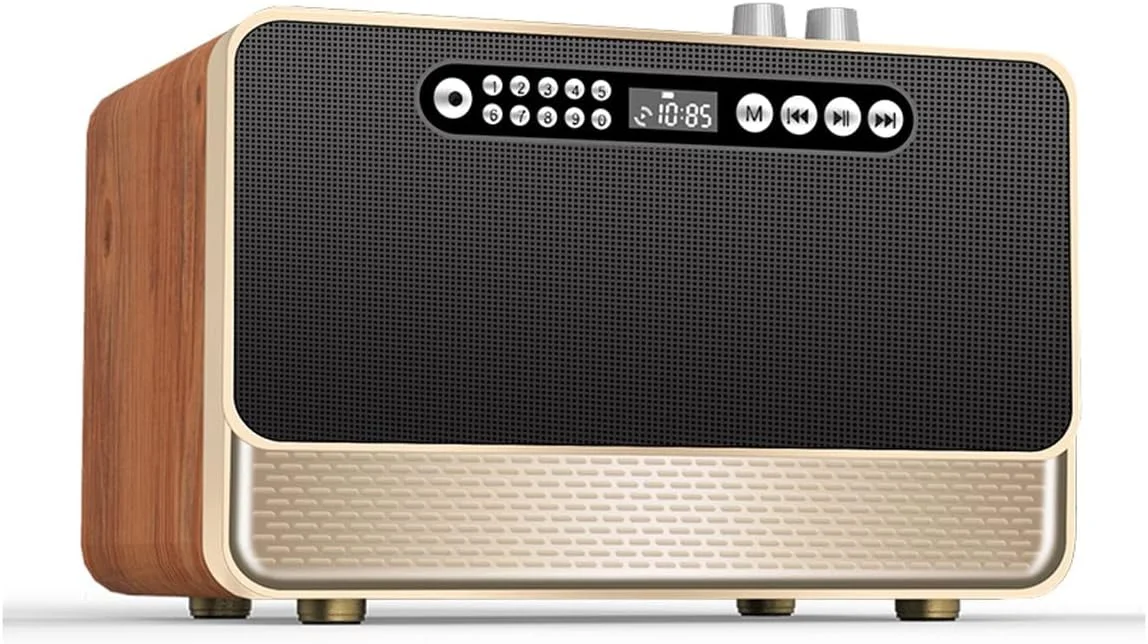 اسپیکر بلوتوثی موبایل ZURBAA، اسپیکر بی سیم استریو سه بعدی ساب ووفر، رادیو قابل حمل چوبی یکپارچهسازی با سیستمعامل اسپیکر بلوتوثی موبایل ZURBAA، اسپیکر بی سیم استریو سه بعدی ساب ووفر، رادیو قابل حمل چوبی یکپارچهسازی با سیستمعامل