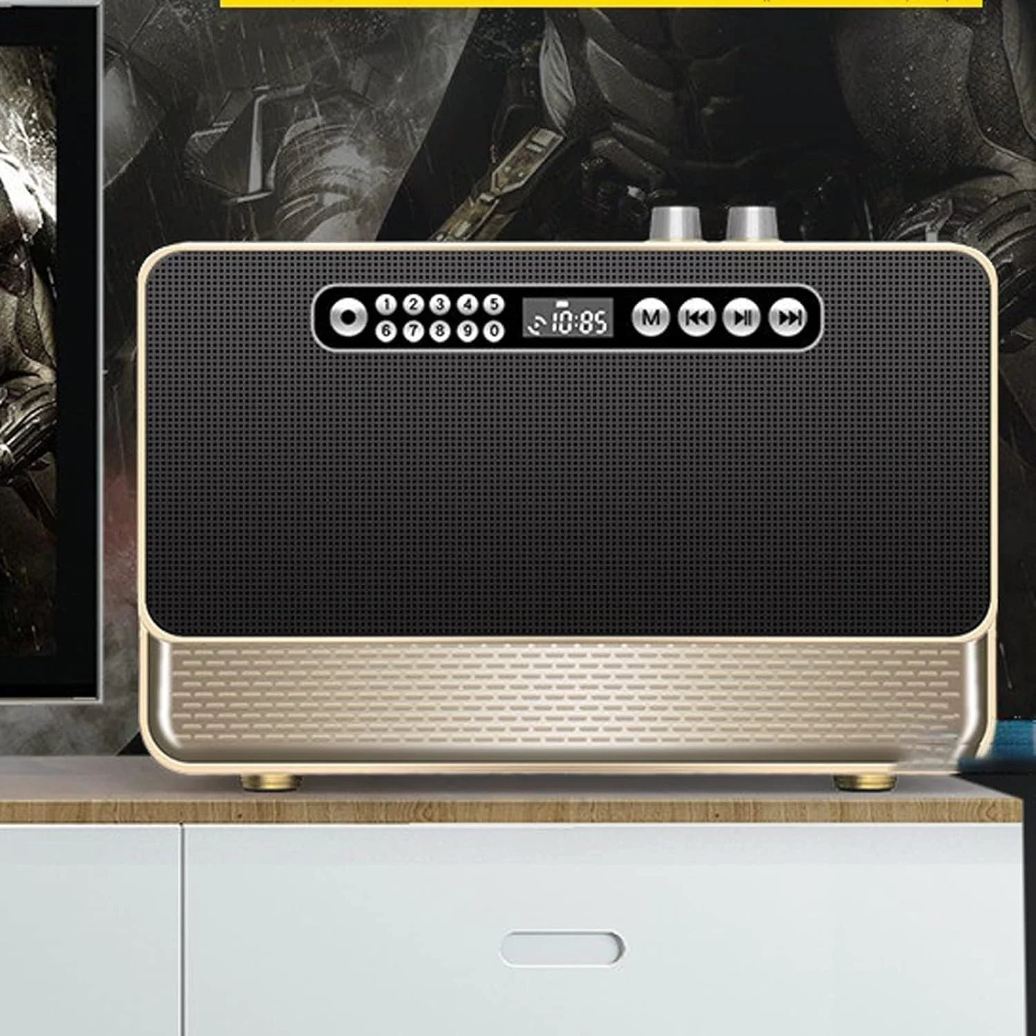 اسپیکر بلوتوثی موبایل ZURBAA، اسپیکر بی سیم استریو سه بعدی ساب ووفر، رادیو قابل حمل چوبی یکپارچهسازی با سیستمعامل اسپیکر بلوتوثی موبایل ZURBAA، اسپیکر بی سیم استریو سه بعدی ساب ووفر، رادیو قابل حمل چوبی یکپارچهسازی با سیستمعامل